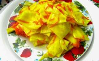 Салат из капусты с перцем и куркумой на зиму