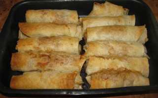 Как сделать лаваш с начинкой в духовке по пошаговому рецепту с фото