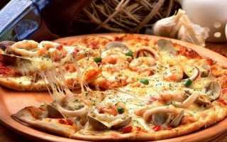 Пицца с морепродуктами – 5 рецептов в домашних условиях