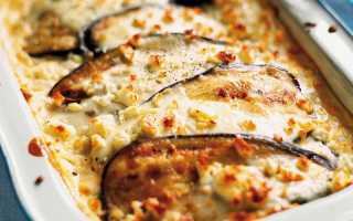 Вегетарианская мусака с баклажанами и картофелем