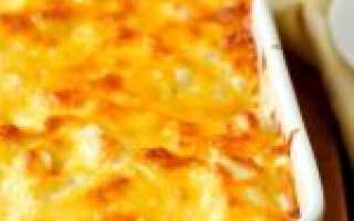 Запеканка из баклажан и цветной капусты с фаршем