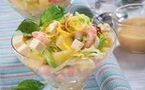 Салат с креветками — рецепты вкусных блюд из экзотических морепродуктов