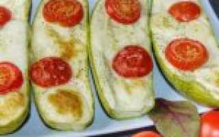Лодочки из кабачков с мясным фаршем в духовке